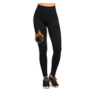 NWT Gold medal black fleece lined leggings.  Size L/XL